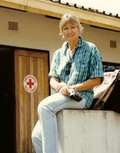 June Kane, Director of Information International Red Cross, in Swaziland.
